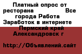 Платный опрос от ресторана Burger King - Все города Работа » Заработок в интернете   . Пермский край,Александровск г.